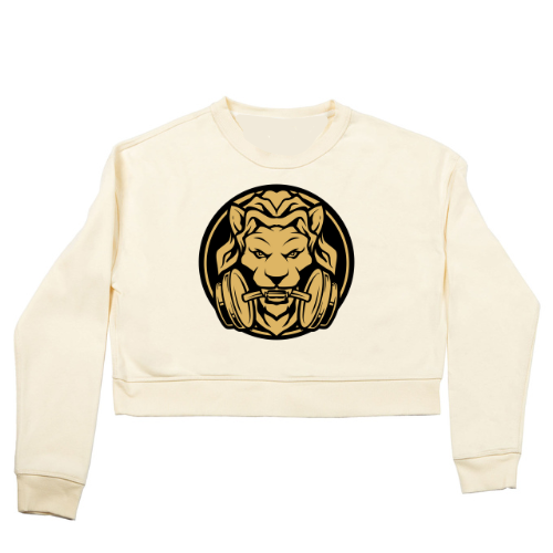 Lioness Cropped Crew: Cropped Crewneck Jumper for Women